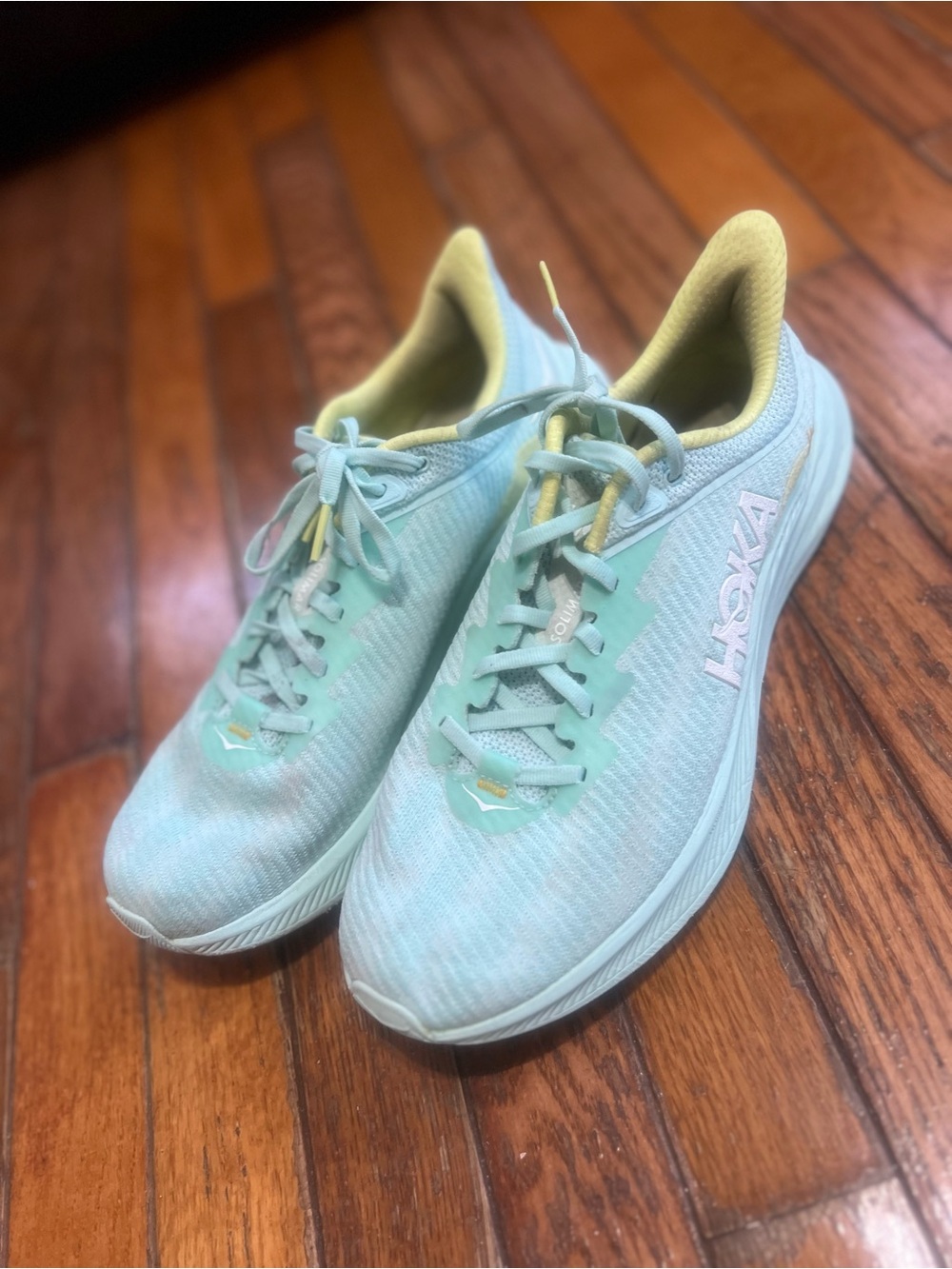 Hoka One One Solimar Women's Size 10.5 B Men 9.5 Running Shoes Sunset Ocean